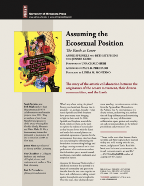 Assuming the Ecosexual Position; University of Minnesota Press Release